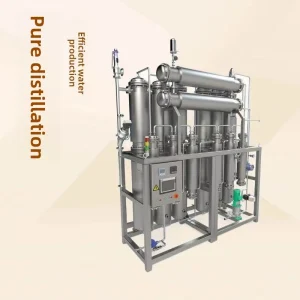 0.1-8 T/H Multi-Effect Distilled Water Machine Stainless Steel Automatic Tube Water Treatment Equipment for Water Injection