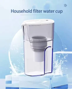 0.1 Micron Composite Activated Carbon Manual Water Purifier Portable Household Water Filter Pitcher for Removing Contaminants