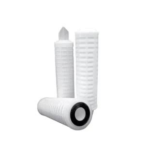 0.22 0.45 0.5 1 Micron Absolute PP Pleated Membrane Cartridge Water Filter Element