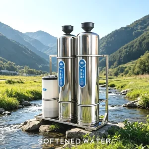 0.5 10Tons Customized Household Commercial Stainless Steel Hard Water Softener Filter System with Pump Pressure Vessel PLC