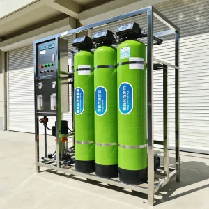 0.5 Ton Commercial Reverse Osmosis Pure Water Treatment System with PLC Pump for Ground Well Water