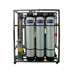 0.5T RO Water Purification Filter System with Pump and PLC 500L/Hour for Biopharmaceutical Use