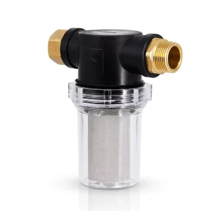 1/2-Inch, 3/4-Inch, and 1-Inch Plastic Garden Watering Filter, 50-Micron Inline Strainer for Irrigation Hose and Pressure Washer