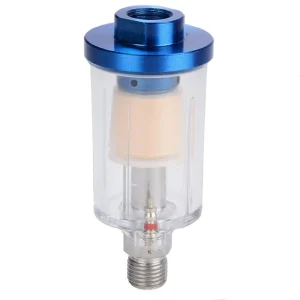 1/4-Inch Inline Water-Oil Separator Air Hose Filter Moisture Trap for Compressors and Spray Paint Guns
