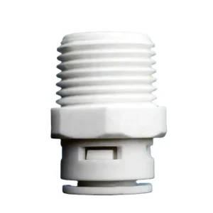 1/4 Inch POM PE Tube Straight Quick-Connect Fitting with 1/2 Inch Male Thread