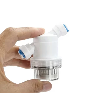 1/4-Inch and 3/8-Inch Inline Water Pre-Filter with Stainless Steel Mesh for Tap and RO Systems
