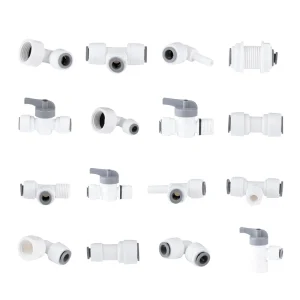 1/4 and 3/8 Inch POM Plastic Quick Connect Push-In Tube Joiners for RO Water Systems