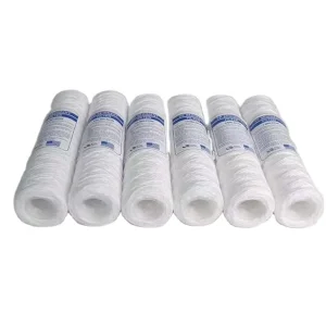 1 Micron PP Sediment Cotton Wire Wound Water Filter String Wound Cartridges Filter for Water Treatment