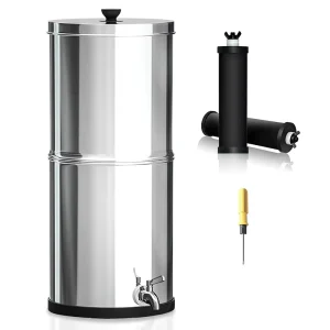 1.5 Gallon 2.25 Gallon Gravity Water Filter System Water Filtration Bucket Home Outdoor Camping Hiking Emergency Use