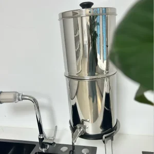 1.5 Gallon 304 Stainless Steel Countertop Gravity Water Filter System with Fluoride Removal