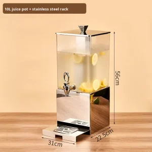 10/15L Coffee and Juice Dispenser with Stainless Steel Base for Restaurant Hotel Catering Wedding