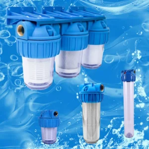 10*2.5″ Well/Tap Water Three-stage Filtration Housing with Activated Carbon/PP Cotton Whole House Water Treatment Equipment