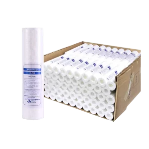 10″ 20″ 1 5 Micron 20 Inch Whole House Inline Water Filter Polypropylene Sediment Melt Blown PP Filter Cartridge 100L Hour