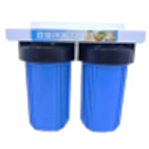 10″*4.5″ Big Blue Jumbo Twin Whole House Water Filter System 1″ Brass Port