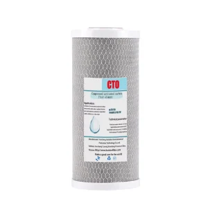 10*4.5 Inch Natural Coconut Shell Charcoal Activated Carbon Block Water Filter Element Cartridge