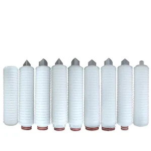 10 Inch 20 Inch PP Cotton Microporous Pleated Membrane Filter Element for Wine Filtration 0.1 Micron 0.22mm 0.45mm 10kg