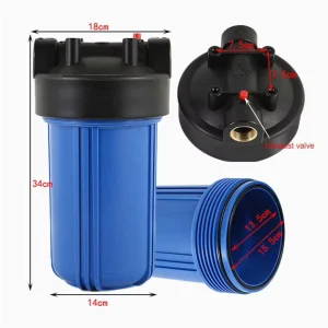 10 Inch 20 Inch Whole House Reverse Osmosis RO Food Grade Plastic Water Purifier with Pump Blue White Cartridge Filter Housing