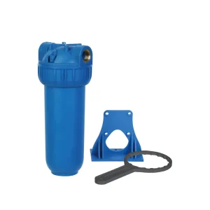 10-Inch 3-Stage Pre-Filter System Manual Plastic Housing PP UDF CTO 75 GPD for Household Drinking Water