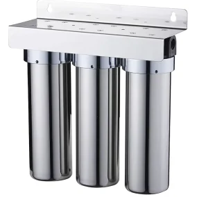 10 Inch 3-Stage Stainless Steel Water Purifier UF PP CTO Household Direct-Drinking Ultrafiltration Prefilter