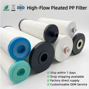 10-Inch 4.5 x 10 PP Sediment Filter 1000 GPD Whole House Prefilter for Home, Hotel, RV, and Outdoor Water Treatment