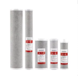 10 Inch CTO Activated Carbon Block Filter Cartridge for Water Treatment