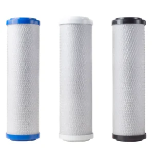 10 Inch CTO Coconut Shell Sintered Activated Carbon Block Water Purifier Filter Cartridge, 50 GPD, 3-6 Months