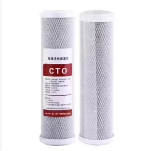 10 Inch CTO Compressed Activated Carbon Water Filter Cartridge for Home Water Filtration and Odor Removal