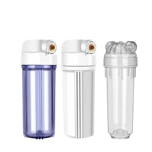10 Inch Filter Bottle 4 Points Transparent Household Water Purifier Accessories Pre filter PP Cotton Filter Cartridge Filter