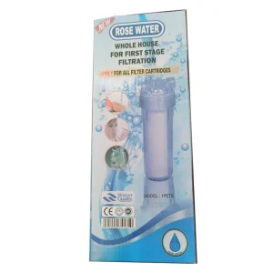 10 Inch PP Melt Blown Sediment Filter 1 Micron ABS Water Purifier Pre Filter Removes Rust Sand Food Grade Transparent