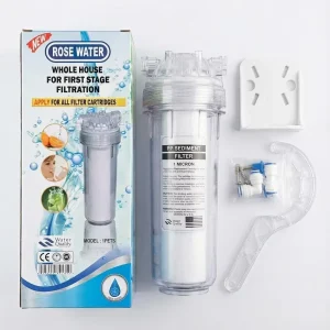 10 Inch PP Melt Blown Sediment Filter 1 Micron Whole House Water Purifier Pre Filter Removes Rust Sand Particles Food Grade