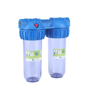 10 Inch Plastic Manual Household Water Purifier Blue Filter Housing for Kitchen Faucet