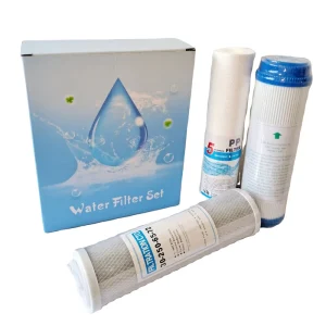 10 Inch Sediment Water Melt PP Filters Cartridges Filter Color Box Water Filter Set GAC CTO