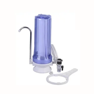 10 Inch Single Stage Plastic Manual Clear Housing Top Under Sink Water Filter for Kitchen