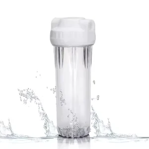 10 Inch Thickened Transparent Plastic RO Membrane Filter Housing for RV, Car & Outdoor Use