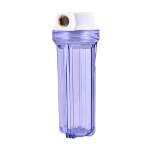 10-Inch Transparent Bottle Water Filter System Transparent Housing Pipeline Water Purifier Prefilter