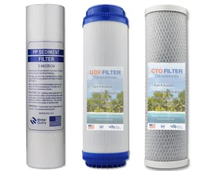 10 Inch Universal Three Stage CTO Carbon Block Water Filter Cartridge Replacement