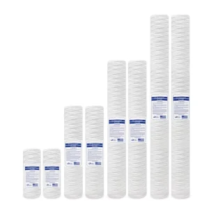 10 Inch x 4.5 Inch Big Blue PP Yarn Spun Polypropylene Sediment Water Filter Cartridge 5 Micron