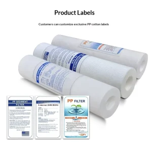 10 Inches PP Cotton Custom Filter Cartridge Melt-blown Pre-filter Sediment Particulate Household Water Purifier Accessories