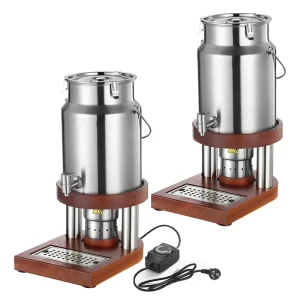10-Liter Commercial Stainless Steel Electric Tea Urn with Portable Drink Dispensing