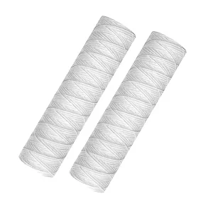 10″ X 2.5″ Full Flow String Wound Sediment Water Filter Cartridges 1 Micron Prefiltration