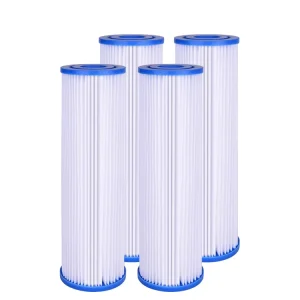 10 X 2.5 Inch Whole House Sediment Water Filter Replacement Cartridge 20 Micron Reverse Osmosis Pleated Water Filter