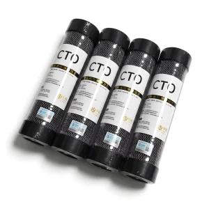 10-inch Coconut Shell Activated Carbon Filter Cartridge for Water Purifiers RO Systems 6L/h Flow Rate Automatic Cleaning