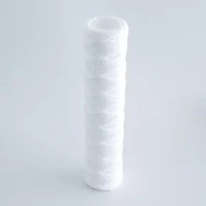 10 x 2.5 Inch String-Wound Filter Cartridge, High Flow Rate, Low Pressure Drop, for Large-Scale Water Treatment