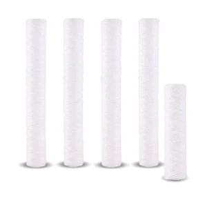 10 x 2.5 Inch Whole House String Wound Sediment Filter Universal Well Water Replacement Cartridge RO System Water Treatment Machinery