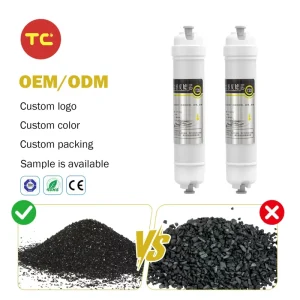 10″x2″ T33 Activated Carbon Post Filter for Household Water Filtration Systems