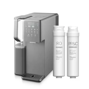 100 Gallon Desktop Tap Water Filtration System Dispensers with Hot Cold Reverse Osmosis Cartridge RO Water Purifier Dispenser