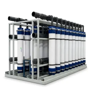 100 T/H Skid-Mounted Ultrafiltration Plant for Drinking and Well Water with Pump, Motor, PLC, 220V