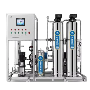 1000 LPH 1-Ton Stainless Steel Reverse Osmosis RO Pure Water Treatment Machine with Pump