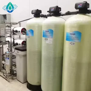 1000 LPH Water Softening System with Pressure Vessel, Quartz Sand, Activated Carbon, Resin Filter, Salt Box, and Precision Filter