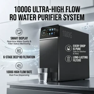 1000G Tankless Household Under-Counter 5-Stage RO Water Filtration System